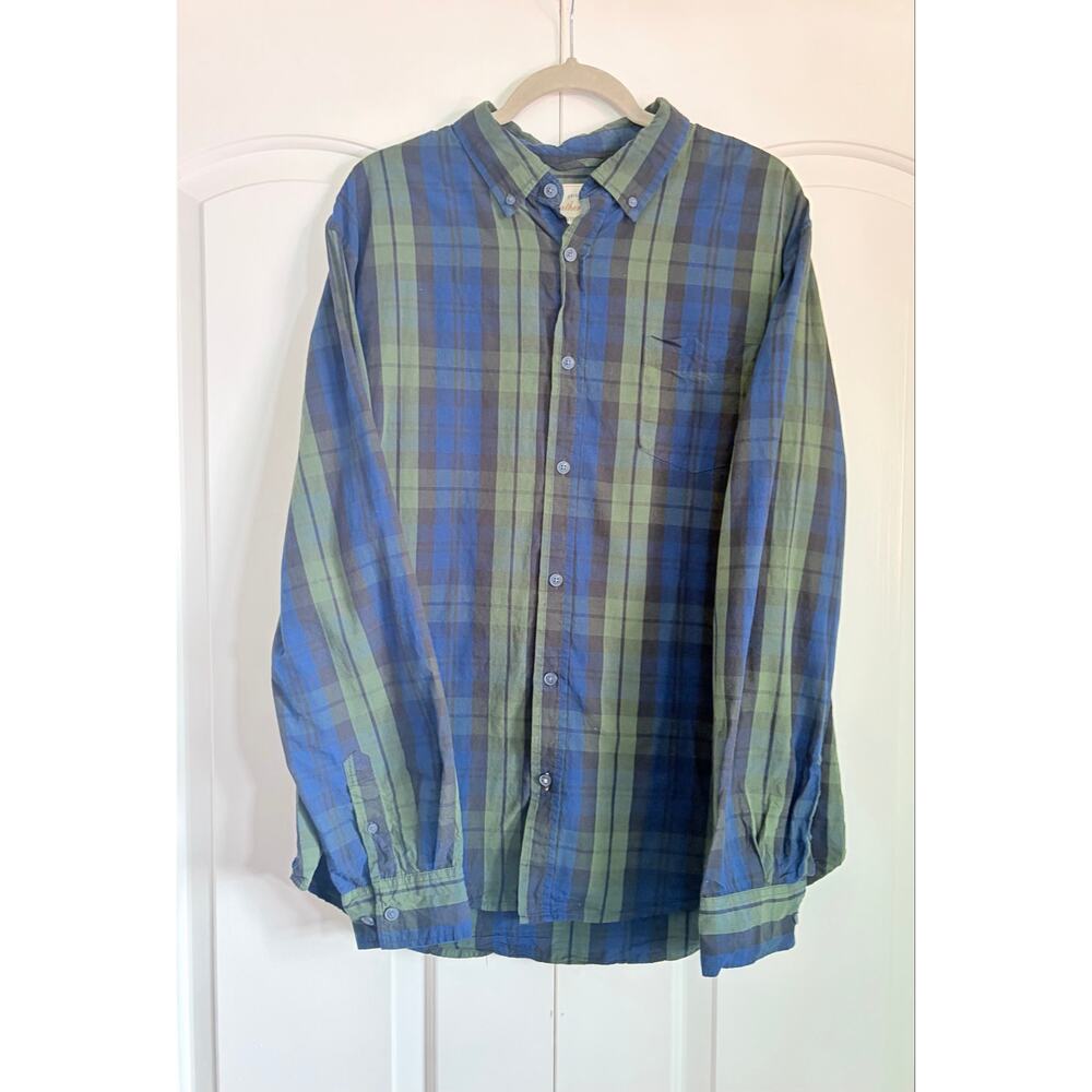 Men’s XL Button Down Shirt Bundle Weatherproof Vintage & George Plaid Check - Picture 2 of 14